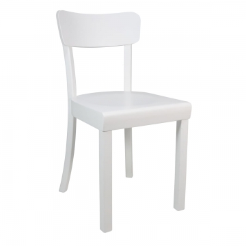 Yunic - Frankfurter Stuhl 2.0 - Buche weiß/matt lackiert/BxHxT 44x82x49cm/max. 110kg belastbar